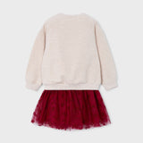 Conjunto Falda Niña Vinotinto Mayoral