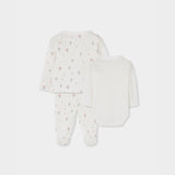 Conjunto 4 Pz Bebé Niña Blanco Boboli