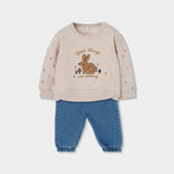 Conjunto Bebé Niña Beige Boboli