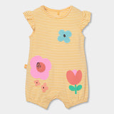 Mameluco Bebé Niña Amarillo Boboli