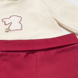 Conjunto 3 Piezas Bebé Niña Vinotinto Mayoral