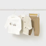 Conjunto 3 Piezas Bebé Niño Beige Mayoral