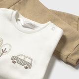 Conjunto 3 Piezas Bebé Niño Beige Mayoral