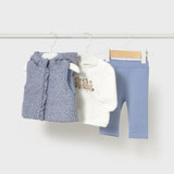 Conjunto 3 Piezas Bebé Niña Azul Mayoral