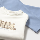 Conjunto 3 Piezas Bebé Niña Azul Mayoral