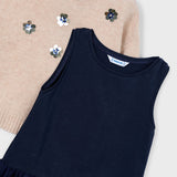 Conjunto Vestido Niña Beige Mayoral