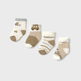 Set X4 Medias Bebé Niña Beige Mayoral