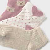 Set X3 Medias Bebé Niña Rosado Mayoral