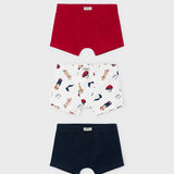 Set X3 Boxers Niño Rojo Mayoral