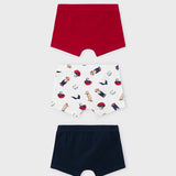 Set X3 Boxers Niño Rojo Mayoral