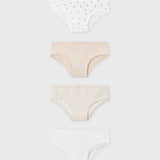 Set X4 Pantys Niña Beige Mayoral