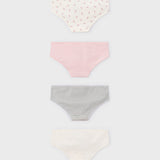 Set X4 Pantys Niña Rosado Mayoral