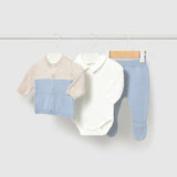 Conjunto 3 Pz Bebé Niño Celeste Mayoral
