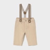 Pantalón - Tirantes Bebé Niño Beige Mayoral