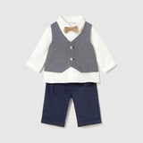 Conjunto Corbatín Bebé Niño Azul Mayoral