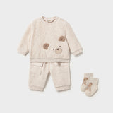 Conjunto 3Pz  Bebé Niño Beige Mayoral