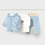 Conjunto 3 Pz Bebé Niño Celeste Mayoral