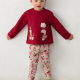 Conjunto 3 Pz Bebé Niña Rojo Mayoral