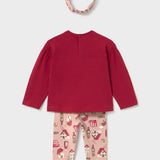 Conjunto 3 Pz Bebé Niña Rojo Mayoral