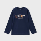 Camiseta Manga Larga Niño Azul Oscuro Mayoral