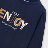 Camiseta Manga Larga Niño Azul Oscuro Mayoral