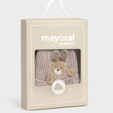 Set Gorro-Medias Bebé Unisex Beige Mayoral