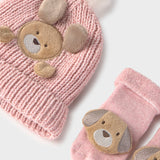 Set Gorro-Medias Bebé Niña Rosado Mayoral