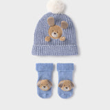 Set Gorro-Medias Bebé Niño Azul Mayoral