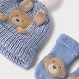 Set Gorro-Medias Bebé Niño Azul Mayoral