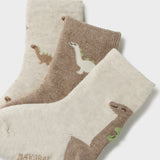 Set X3 Medias Bebé Niño Beige Mayoral