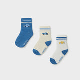 Set X3 Medias Bebé Niño Azul Claro Mayoral
