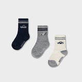 Set X3 Medias Bebé Niño Azul Oscuro Mayoral