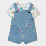 Conjunto Overol Bebé Niño Azul Boboli
