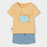 Conjunto Bermuda Bebé Niño Amarillo Boboli