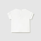 Camiseta Bebé Niña Blanco Mayoral
