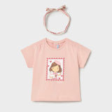 Camiseta Bebé Niña Salmon Mayoral