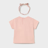 Camiseta Bebé Niña Salmon Mayoral