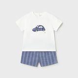 Conjunto Bermuda Bebé Niño Azul Mayoral