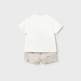 Conjunto Bermuda Bebé Niño Beige Mayoral