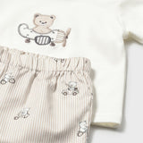 Conjunto Bermuda Bebé Niño Beige Mayoral