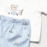 Conjunto Bermuda Bebé Niño Azul Mayoral