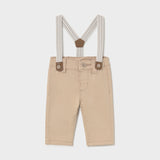 Pantalón - Tirantas Bebé Niño Beige Mayoral