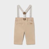 Pantalón - Tirantas Bebé Niño Beige Mayoral