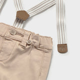 Pantalón - Tirantas Bebé Niño Beige Mayoral