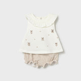 Set X2 Conjunto Bebé Niña Beige Mayoral