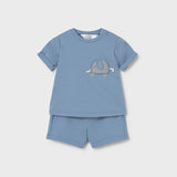 Set X2 Conjuntos Bermuda Bebe Niño Azul Mayoral