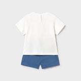 Conjunto Bermuda Bebé Niño Azul Mayoral
