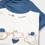 Conjunto Bermuda Bebé Niño Azul Mayoral