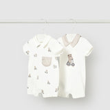 Set X2 Mamelucos Bebé Niño Beige Mayoral