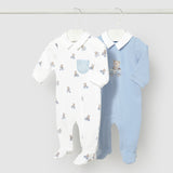 Set X2 Pijamas Bebé Niño Azul Mayoral